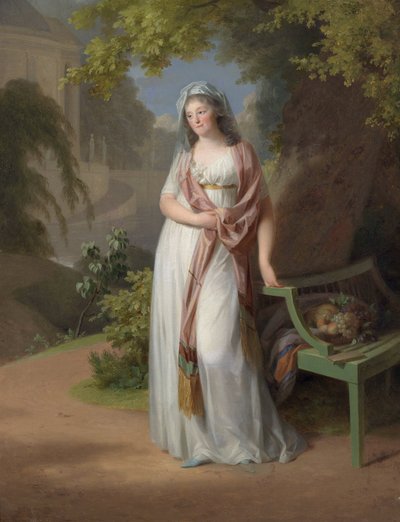Porträt der Markgräfin Luise von Anhalt-Dessau (Anhalt Dessau) (1750-1811) (Louise von Brandenburg-Schwedt) von Johann Friedrich August Tischbein