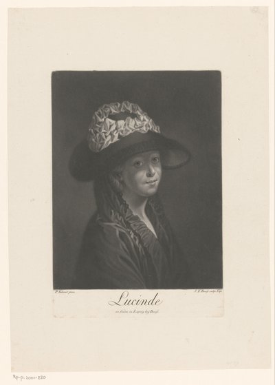 Porträt von Lucinde von Johann Friedrich Bause