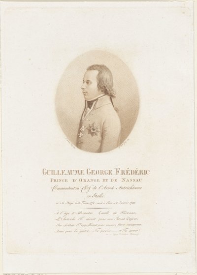 Porträt von Friedrich, Prinz von Oranien-Nassau von Johann Friedrich Bolt
