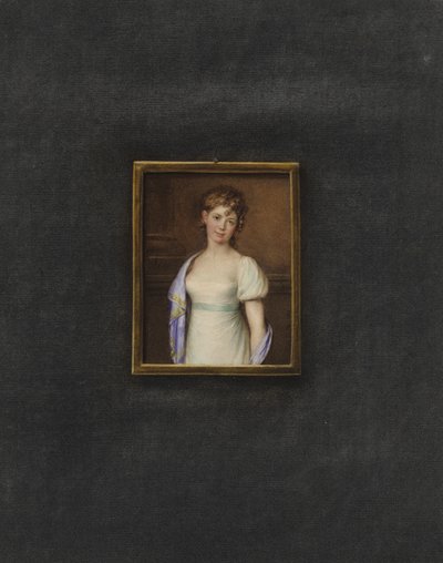 Porträt einer unbekannten jungen Frau von Johann Friedrich Leybold