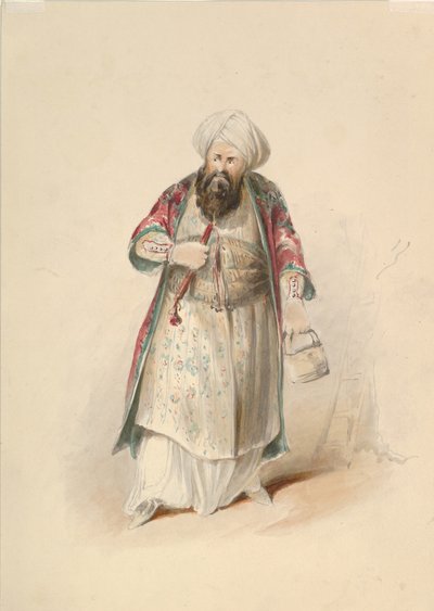 Kostümstudie für Osmin in Die Entführung aus dem Serail von W.A. Mozart, ca. 1830-50 von Johann Georg Christoph Fries