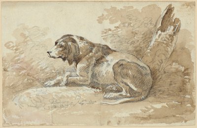 Zwei Hundestudien von Johann Georg von Dillis