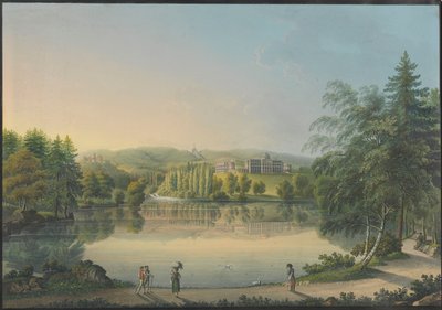 Das Schloss Wilhelmshöhe bei Kassel, ca. 1820 von Johann Heinrich Bleuler