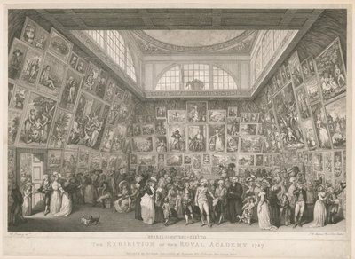 Die Ausstellung der Royal Academy 1787 von Johann Heinrich Ramberg