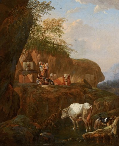 Italienische Landschaft von Johann Heinrich Roos