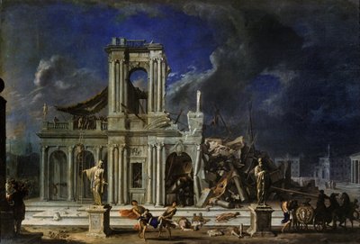 Samson erschlägt die Philister, ca. 1633-34 von Johann Heinrich Schönfeld