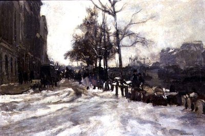 Winter, Rotterdam von Johann Hendrik Mastenbroek