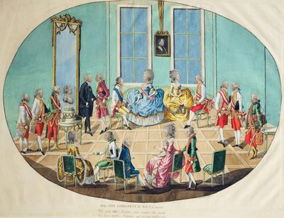 Neujahrsfeier in Wien im Jahr 1782, 1783 von Johann Hieronymus Loeschenkohl