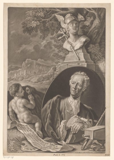 Porträt von Joachim Franz Beich im Alter von 80 Jahren von Johann Jacob Haid