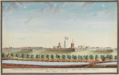 Aussicht vom Fort St. George von Johann Jacob Ludewig Rothmeyer
