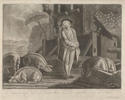 Das verlorene Kind im größten Elend von Johann Jacobus Haid