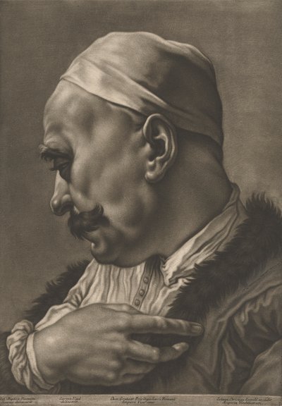 Porträt eines Mannes mit Mütze von Johann Lorenz Haid