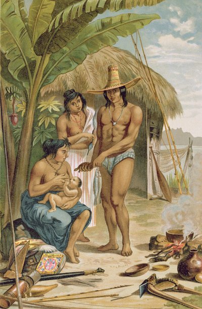 Indischer Haushalt in Ostbrasilien, aus 