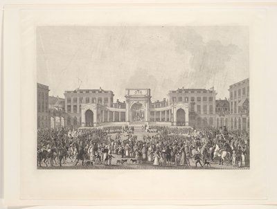 Krönung von König Wilhelm I. in Brüssel, 1815 von Johann Nepomuk Gibèle
