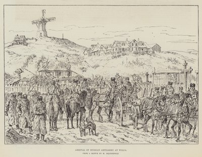 Ankunft der russischen Artillerie in Wilna von Johann Nepomuk Schonberg