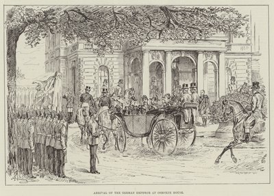 Ankunft des deutschen Kaisers im Osborne House von Johann Nepomuk Schonberg