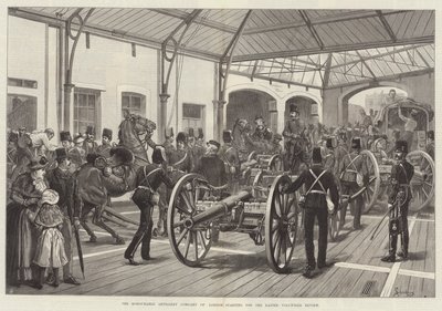 Die Honourable Artillery Company of London startet zur Oster-Freiwilligen-Überprüfung von Johann Nepomuk Schonberg