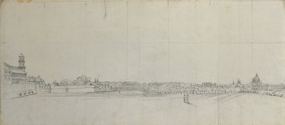 Blick über die südlichen Vorstädte von Wien von Johann Peter Krafft