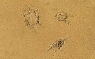 Handstudien zur "Szene aus dem Tiroler Freiheitskampf" von Johann Peter Krafft