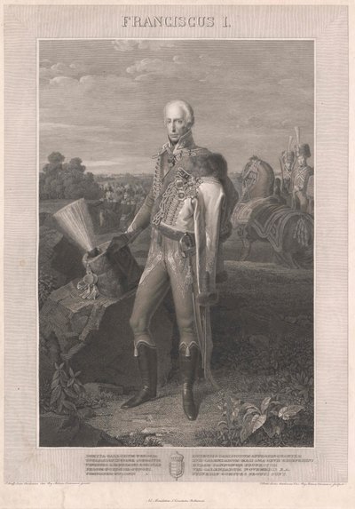 Römisch-deutscher Kaiser Franz II. (Stich) von Johann Peter Krafft