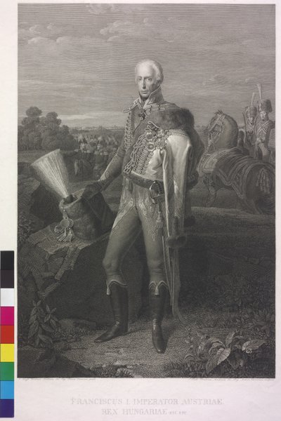 Römisch-deutscher Kaiser Franz II. (Stich) von Johann Peter Krafft
