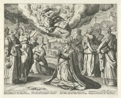 Christus gibt sein Blut seiner Braut (Hohelied Salomos) von Johann Sadeler (I)