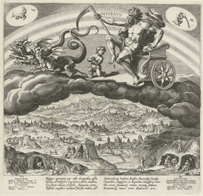 Der Planet Saturn und sein Einfluss auf die Welt von Johann Sadeler (I)