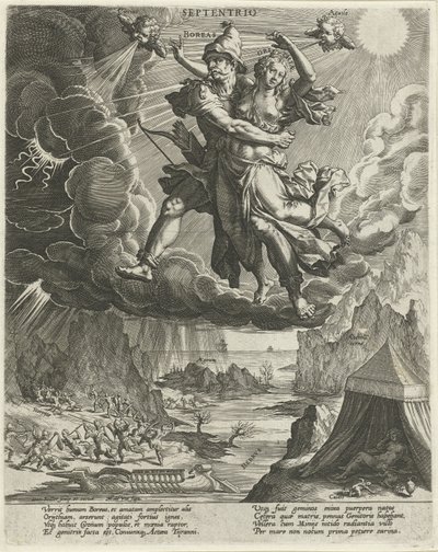 Nordwind (Die vier Winde) von Johann Sadeler (I)