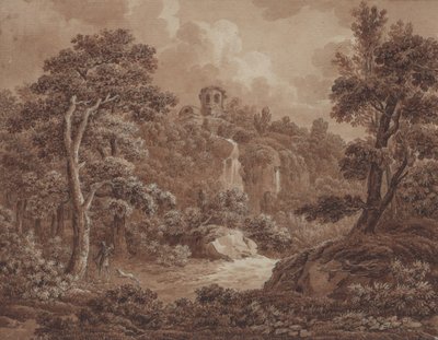 Eine arkadische Landschaft mit einem Jäger und seinem Hund von Johann Sebastian Bach