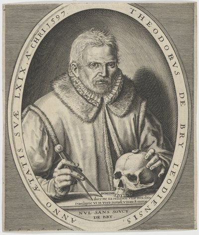 Porträt von Theodor de Bry 1528-1598, ca. 1597 von Johann Theodor de Bry