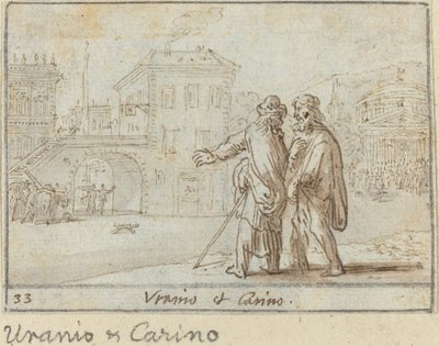 Uranio und Carino, 1640 von Johann Wilhelm Baur