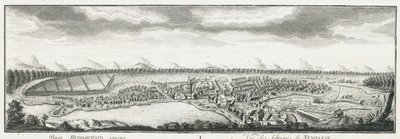 Ansicht der Nevyansk-Fabriken, ca. 1735 von Johann Wilhelm Lürsenius