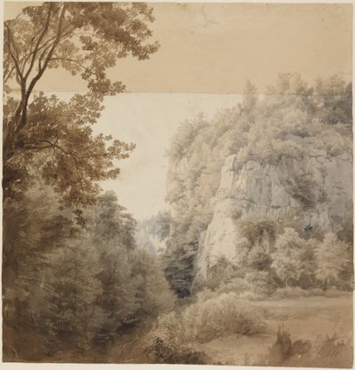 Der Rabenstein im Neandertal bei Düsseldorf von Johann Wilhelm Schirmer