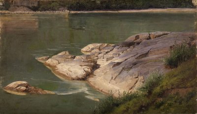 Felsiges Flussufer von Johann Wilhelm Schirmer