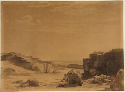 Hagar in der Wüste (1. Mose 21, 16) von Johann Wilhelm Schirmer