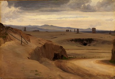 Partie aus der Römischen Campagna von Johann Wilhelm Schirmer