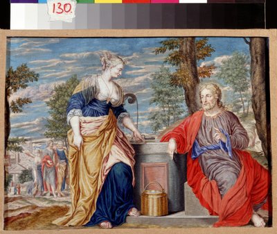 Christus und die Samariterin am Jakobsbrunnen von Johann or Hans Konig