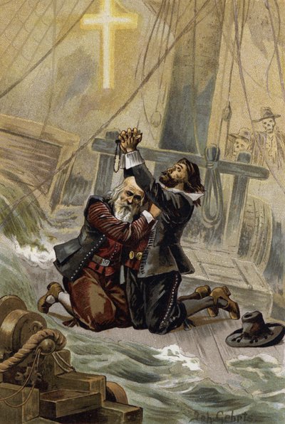 Illustration für Der fliegende Holländer von Johannes (after) Gehrts