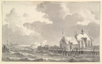 Ein Ästuar im Sturm von Johannes Christiaan Schotel
