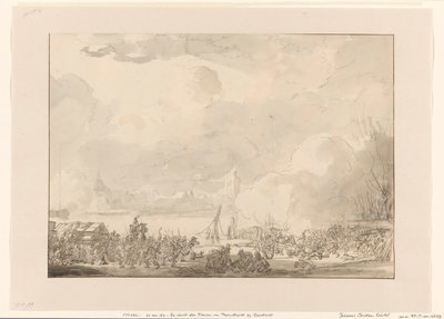 Flucht der Franzosen von Papendrecht, 1813 von Johannes Christiaan Schotel