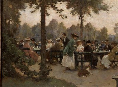 Der Teegarten nahe dem Palast Noordeinde von Johannes Evert Hendrik Akkeringa