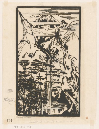 Helling Merapi von Johannes Frederik Engelbert ten Klooster (signed by artist)