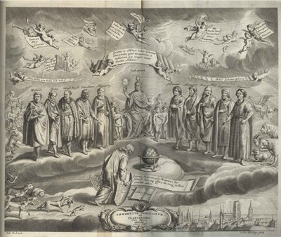 Firmamentum Sobiescianum sive Uranographia Frontispiz von Johannes Hevelius