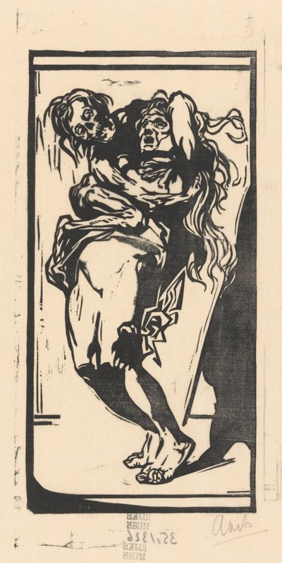 Der Tod und eine Frau von Johannes Josephus Aarts (signed by artist)