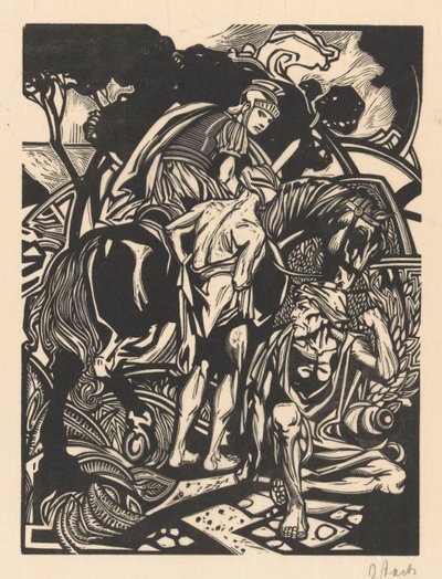 Römischer Reiter zu Pferd von Johannes Josephus Aarts (signed by artist)