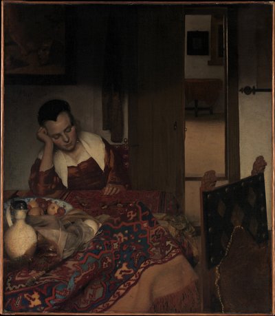 Ein schlafendes Mädchen von Johannes Vermeer
