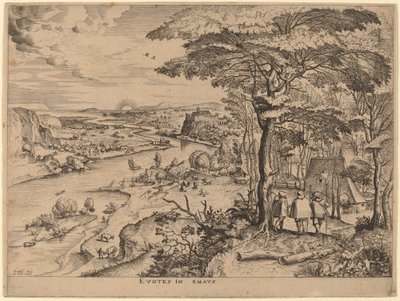 Die Pilger nach Emmaus von Johannes and Lucas van Doetechum after Pieter Bruegel the Elder