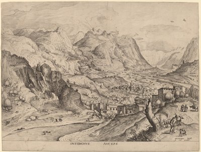 Der listige Vogelfänger von Johannes and Lucas van Doetechum after Pieter Bruegel the Elder