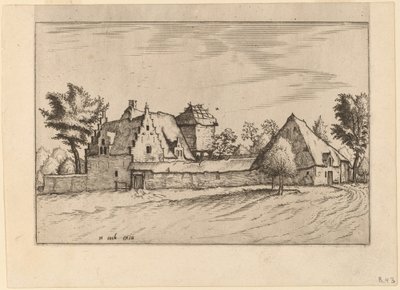 Höfe in einem Hof von Johannes van Doetechum, the Elder and Lucas