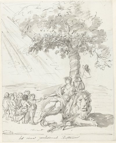 Das Volksregime etabliert, Dekoration auf dem Amstelveld, 1795 von Johannes van Dregt (rejected attribution)
